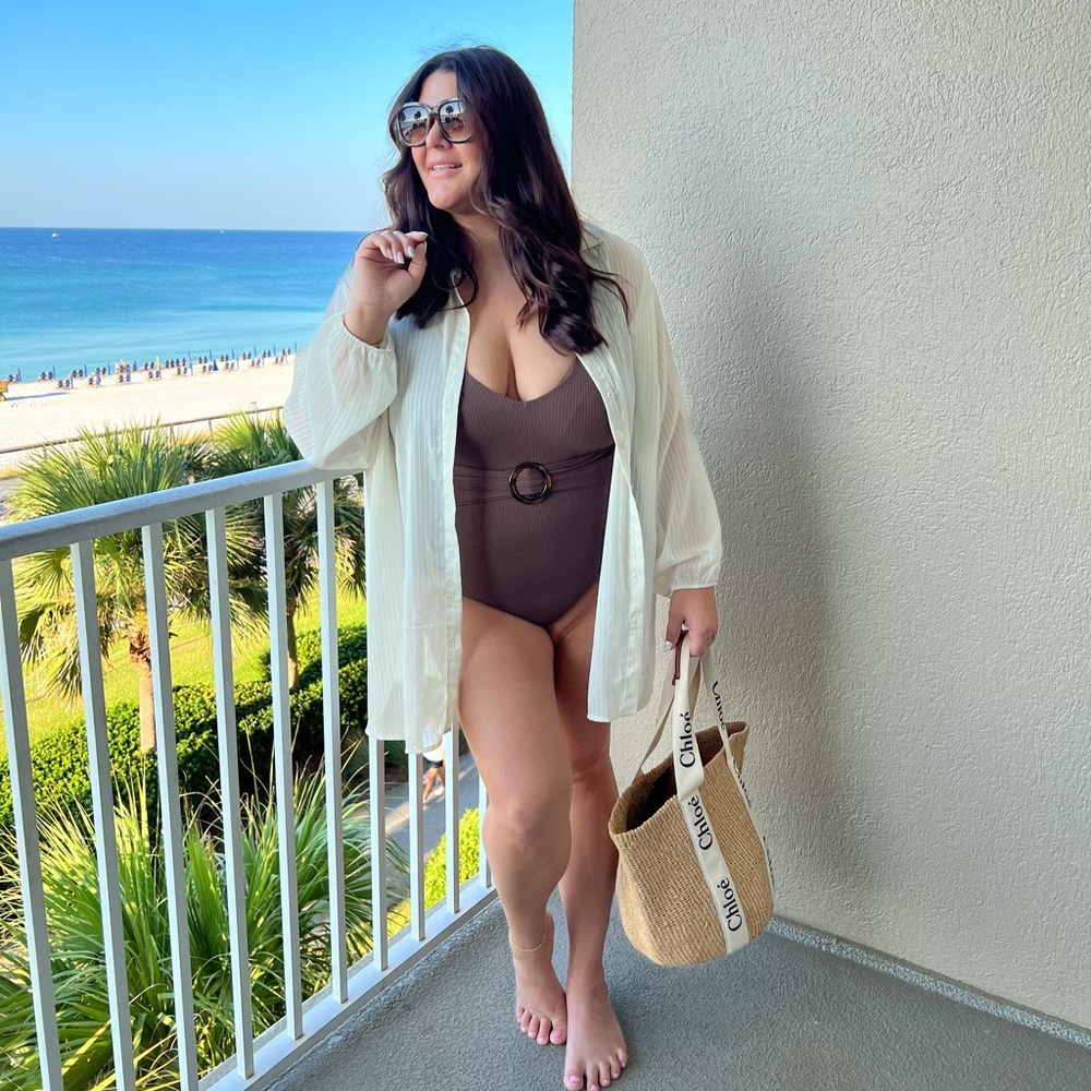 Summersalt The Ribbed Belted Backflip Swimsuit
